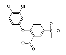 1,2-dichloro-4-(4-methylsulfonyl-2-nitrophenoxy)benzene Structure
