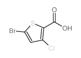 5-溴-3-氯噻吩-2-羧酸结构式