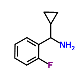 1-Cyclopropyl-1-(2-fluorophenyl)methanamine Structure