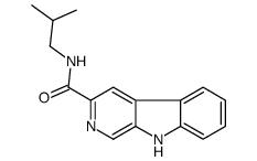 N-(2-methylpropyl)-9H-pyrido[3,4-b]indole-3-carboxamide结构式