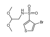 4-BROMO-THIOPHENE-3-SULFONIC ACID (2,2-DIMETHOXY-ETHYL)-AMIDE结构式