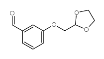 3-([1,3]DIOXOLAN-2-YLMETHOXY)-BENZALDEHYDE structure
