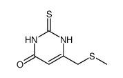 4(1H)-Pyrimidinone, 2,3-dihydro-6-[(methylthio)methyl]-2-thioxo Structure