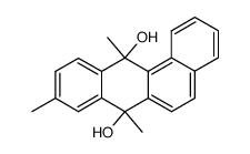 7,9,12-trimethyl-7,12-dihydro-benz[a]anthracene-7,12-diol结构式