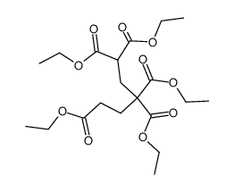 pentane-1,1,3,3,5-pentacarboxylic acid pentaethyl ester结构式