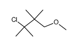 3-chloro-1-methoxy-2,2,3-trimethyl-butane Structure