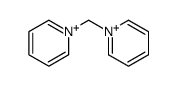 1-(pyridin-1-ium-1-ylmethyl)pyridin-1-ium结构式