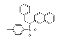 N-benzyl-4-methyl-N-naphthalen-2-ylbenzenesulfonamide结构式