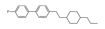 4'-Fluoro-4-[2-(4-propyl-cyclohexyl)-ethyl]-biphenyl Structure