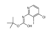 叔丁基4-氯-3-碘吡啶-2-基氨基甲酸酯结构式