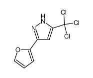 3-(furan-2-yl)-5-(trichloromethyl)-1H-pyrazole结构式