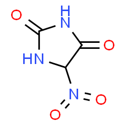 2,4-Imidazolidinedione,5-nitro- Structure