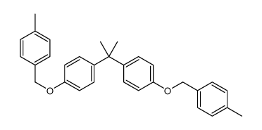 1-methyl-4-[[4-[2-[4-[(4-methylphenyl)methoxy]phenyl]propan-2-yl]phenoxy]methyl]benzene结构式