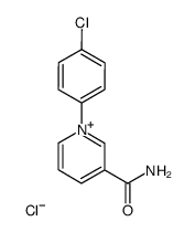 3-carbamoyl-1-(4-chlorophenyl)pyridin-1-ium chloride Structure