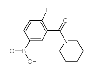 4-氟-3-(哌啶-1-羰基)苯基硼酸图片