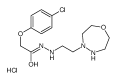 2-(4-chlorophenoxy)-N'-[2-(1,4,5-oxadiazepan-4-yl)ethyl]acetohydrazide,hydrochloride Structure