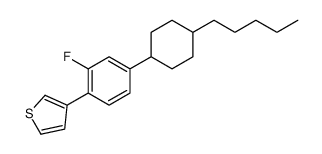 3-[2-fluoro-4-(4-pentylcyclohexyl)phenyl]thiophene结构式