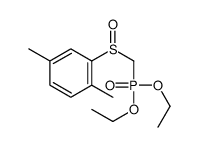 2-(diethoxyphosphorylmethylsulfinyl)-1,4-dimethylbenzene结构式