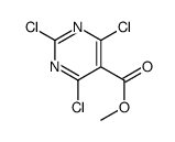 2,4,6-三氯嘧啶-5-羧酸甲酯结构式
