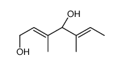 (4S)-3,5-dimethylhepta-2,5-diene-1,4-diol结构式