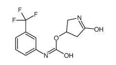 (5-oxopyrrolidin-3-yl) N-[3-(trifluoromethyl)phenyl]carbamate结构式