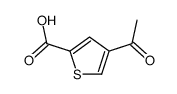 4-acetylthiophene-2-carboxylic acid结构式