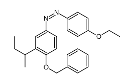 (3-butan-2-yl-4-phenylmethoxyphenyl)-(4-ethoxyphenyl)diazene结构式