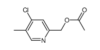acetic acid 4-chloro-5-methyl-pyridin-2-ylmethyl ester结构式