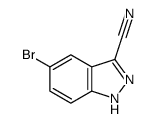 5-Bromo-1H-indazole-3-carbonitrile结构式