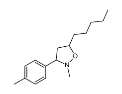 2-methyl-3-(4-methylphenyl)-5-pentyl-1,2-oxazolidine Structure