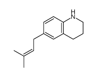 6-(3-methylbut-2-enyl)-1,2,3,4-tetrahydroquinoline Structure