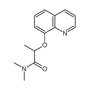 N,N-dimethyl-2-quinolin-8-yloxypropanamide Structure