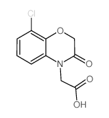 (8-Chloro-3-oxo-2,3-dihydro-benzo[1,4]oxazin-4-yl)-acetic acid结构式