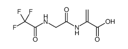 2-Propenoic acid, 2-[[2-[(2,2,2-trifluoroacetyl)amino]acetyl]amino] Structure