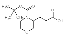 3-(2-CARBOXY-ETHYL)-MORPHOLINE-4-CARBOXYLIC ACID TERT-BUTYL ESTER structure