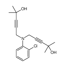 5-(2-chloro-N-(4-hydroxy-4-methylpent-2-ynyl)anilino)-2-methylpent-3-yn-2-ol Structure
