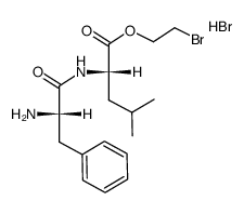 L-Phenylalanyl-L-leucin-2-bromethylester-hydrobromid结构式