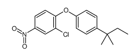 2-chloro-1-[4-(2-methylbutan-2-yl)phenoxy]-4-nitrobenzene Structure