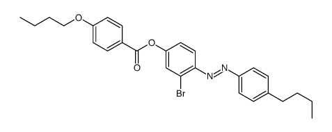 [3-bromo-4-[(4-butylphenyl)diazenyl]phenyl] 4-butoxybenzoate结构式