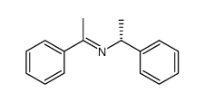 (-)-(R)-N-(1-phenylethyl)-α-methylbenzylideneamine结构式