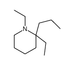 1,2-diethyl-2-propylpiperidine Structure