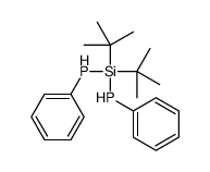 [ditert-butyl(phenylphosphanyl)silyl]-phenylphosphane结构式