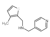 N-[(3-methylthiophen-2-yl)methyl]-1-pyridin-4-ylmethanamine结构式