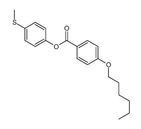 (4-methylsulfanylphenyl) 4-hexoxybenzoate结构式