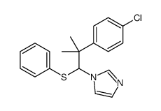 1-[2-(4-chlorophenyl)-2-methyl-1-phenylsulfanylpropyl]imidazole结构式