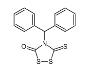 4-benzhydryl-5-sulfanylidene-1,2,4-dithiazolidin-3-one结构式