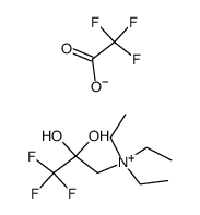 Trietylammonium-trifluoracetyl-methylid-trifluoracetat-hydrat Structure