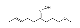 N-(1-methoxy-8-methylnon-7-en-4-ylidene)hydroxylamine结构式