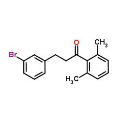 3-(3-Bromophenyl)-1-(2,6-dimethylphenyl)-1-propanone Structure