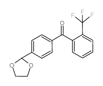 4'-(1,3-DIOXOLAN-2-YL)-2-TRIFLUOROMETHYLBENZOPHENONE structure